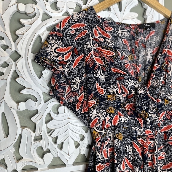 Lulus Dondi Navy Blue Print Romper Floral Paisley  Small - Picture 6 of 11